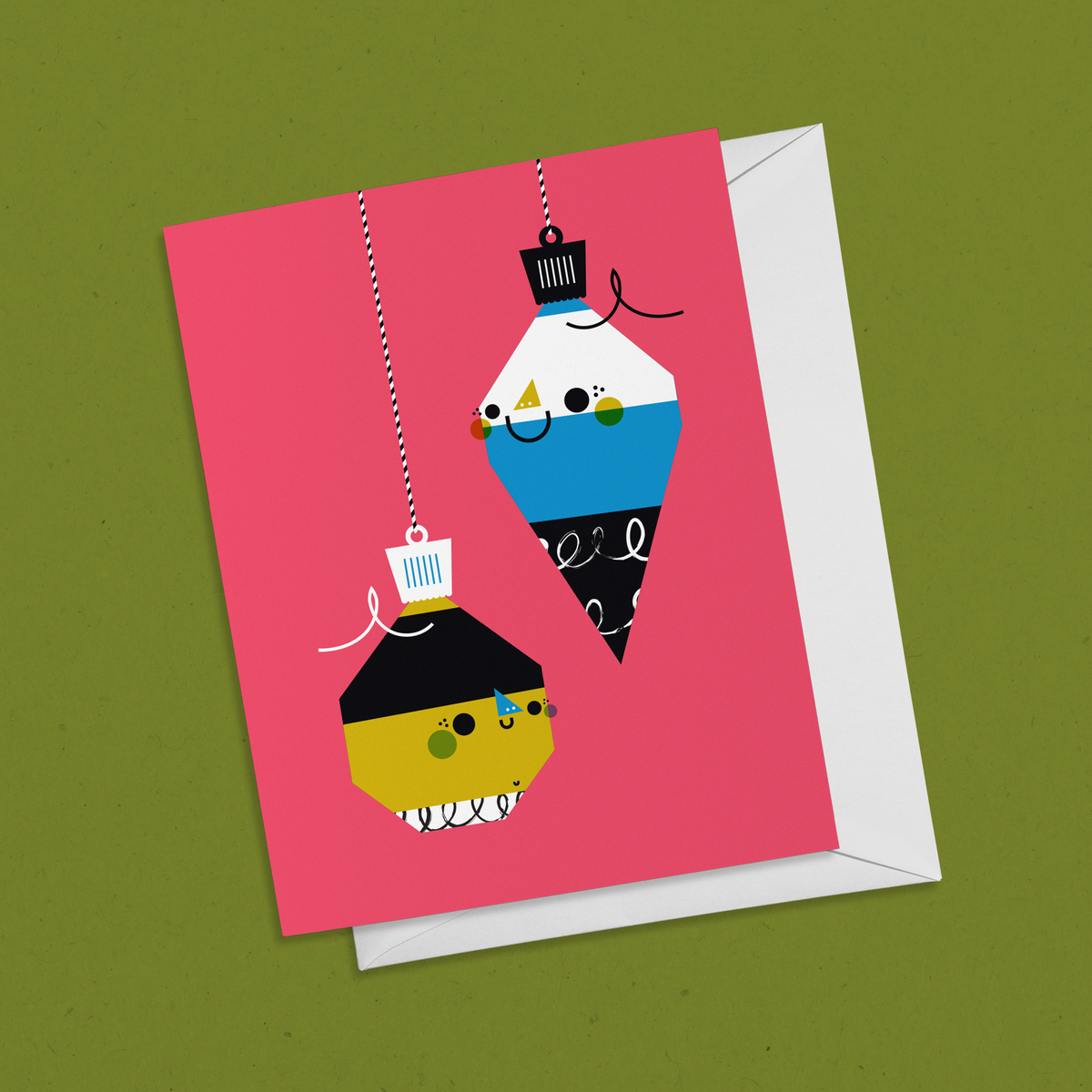 Holiday Ornaments Greeting Card