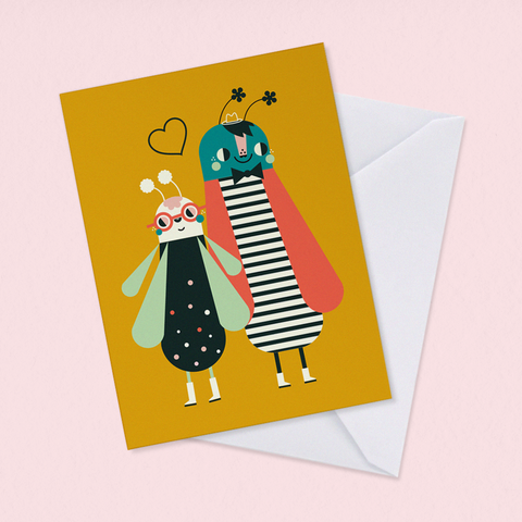 Love Bugs Greeting Card
