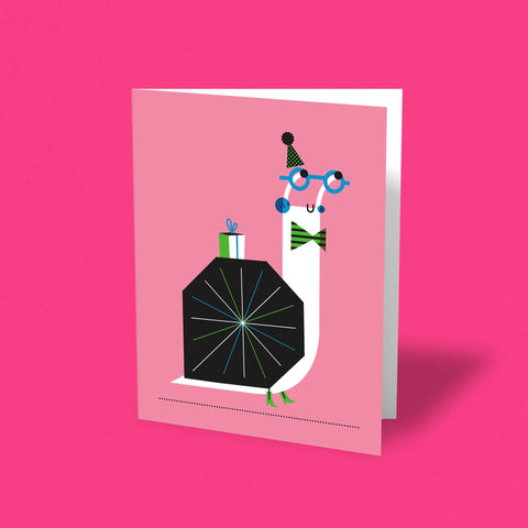 Belated Snail Greeting Card