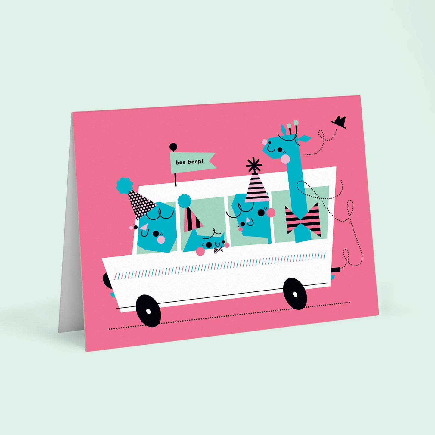 It's The Party Bus! Greeting Card (Final Stock)