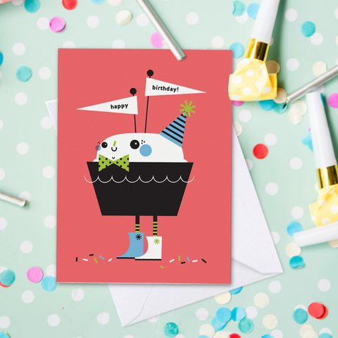 Cupcake & Sprinkles Birthday Card