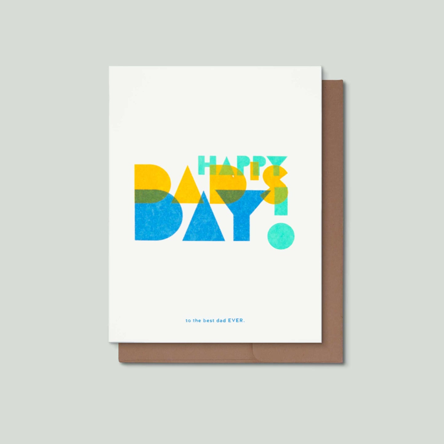Happy Dad's Day! Father's Day Risograph Greeting Card