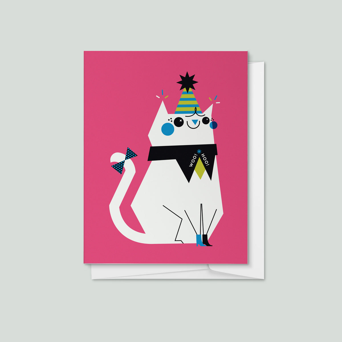 Party Cat Greeting Card