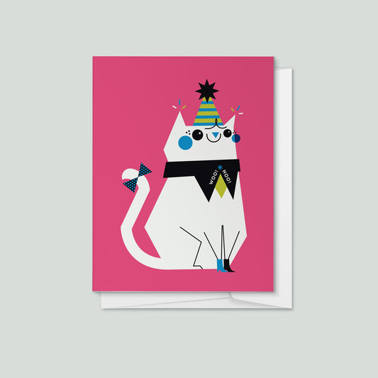 Party Cat Greeting Card