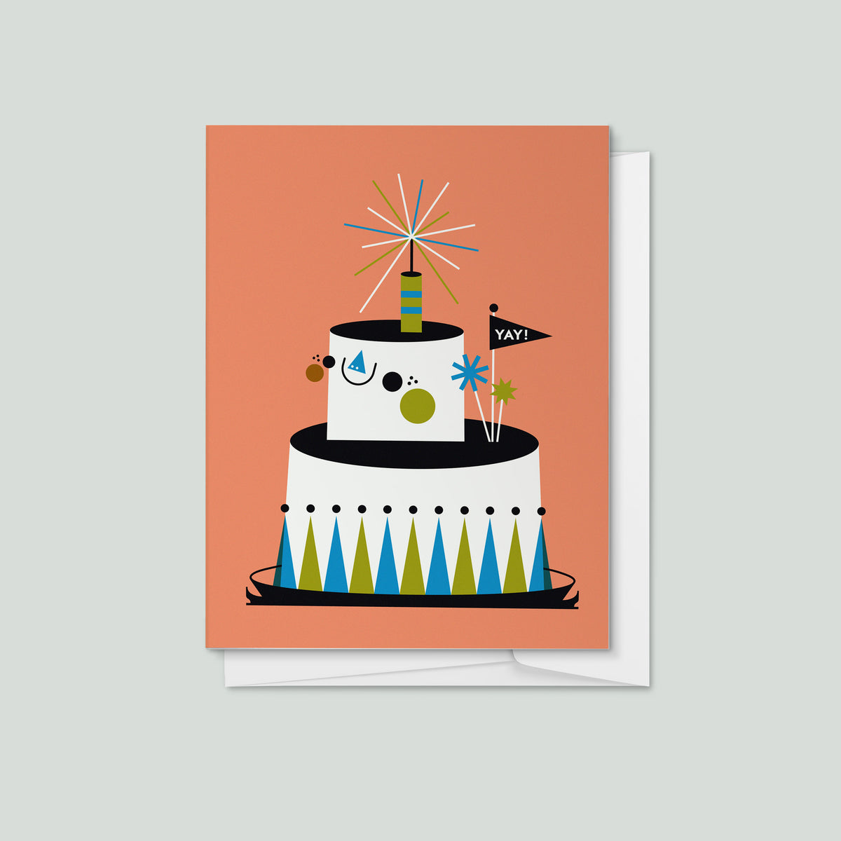 Yay! Birthday Cake Greeting Card