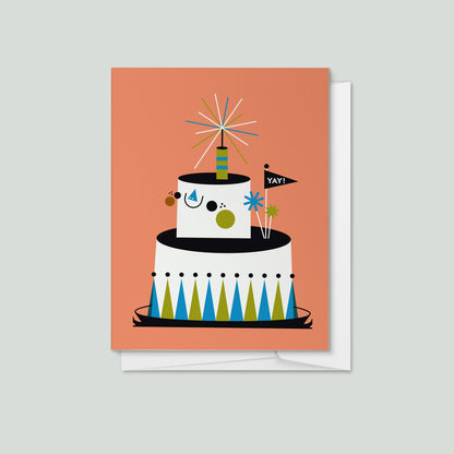 Yay! Birthday Cake Greeting Card
