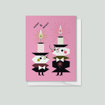 Merry & Bright | Holiday Candles Greeting Card