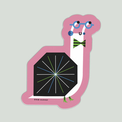 The World’s Slowest Snail Vinyl Sticker