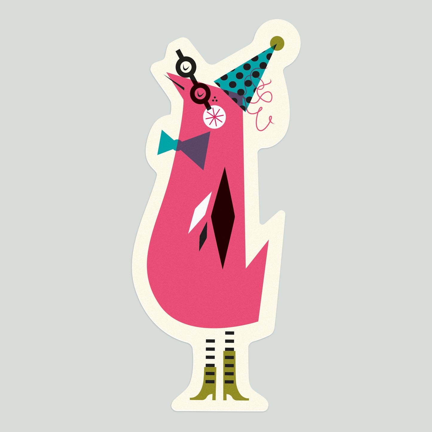 Party Bird Vinyl Sticker