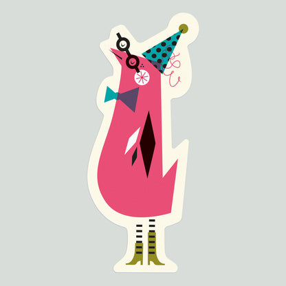 Party Bird Vinyl Sticker