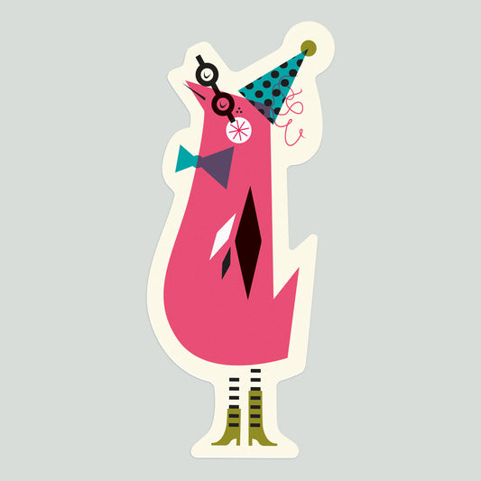 Party Bird Vinyl Sticker
