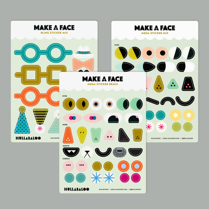 Make A Face Sticker Sheets