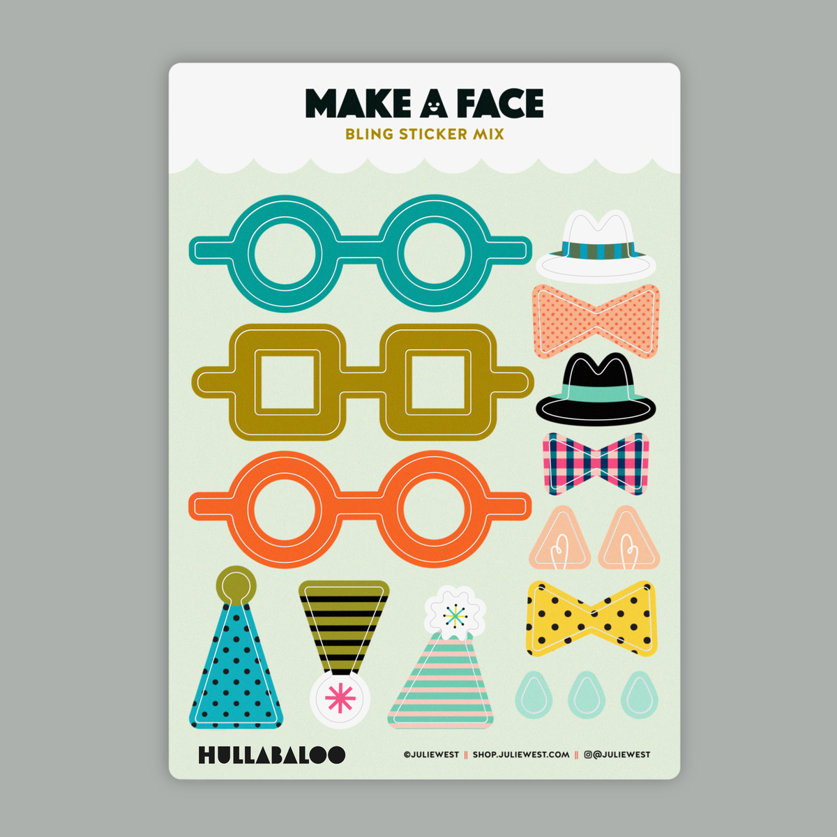 Make A Face Sticker Sheets