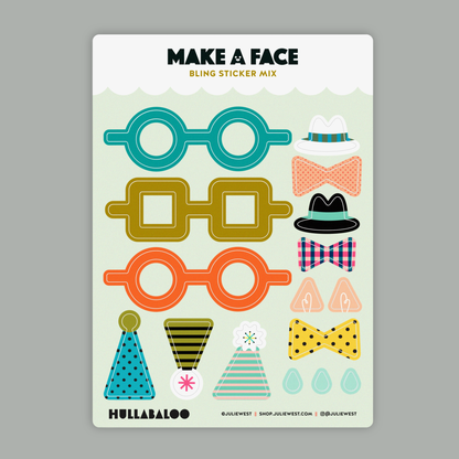 Make A Face Sticker Sheets