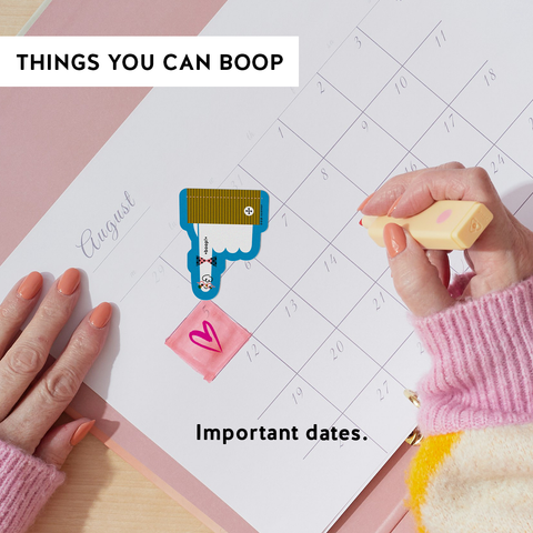 Boop! Finger Vinyl Sticker