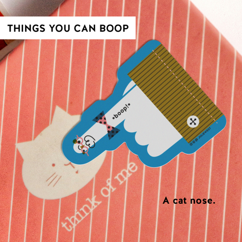 Boop! Finger Vinyl Sticker
