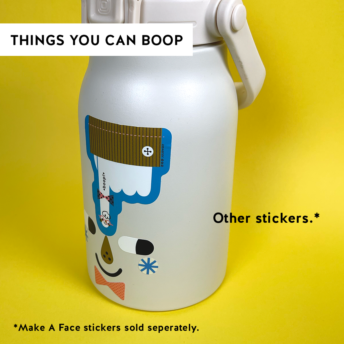Boop! Finger Vinyl Sticker
