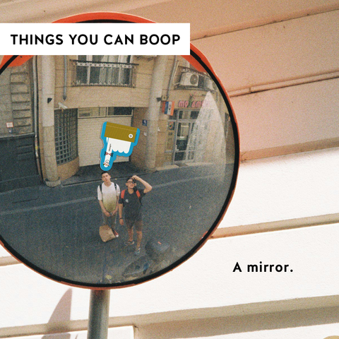 Boop! Finger Vinyl Sticker