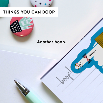 Boop! Finger Vinyl Sticker