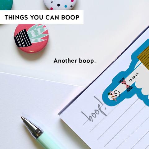 Boop! Finger Vinyl Sticker