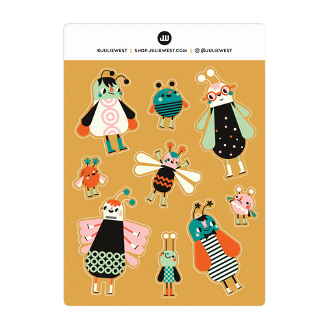 Danger Cooties Sticker sheet
