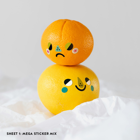 Make A Face Sticker Sheets