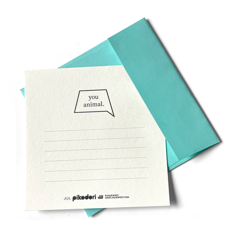 Party, Party Hand-Printed Notecard