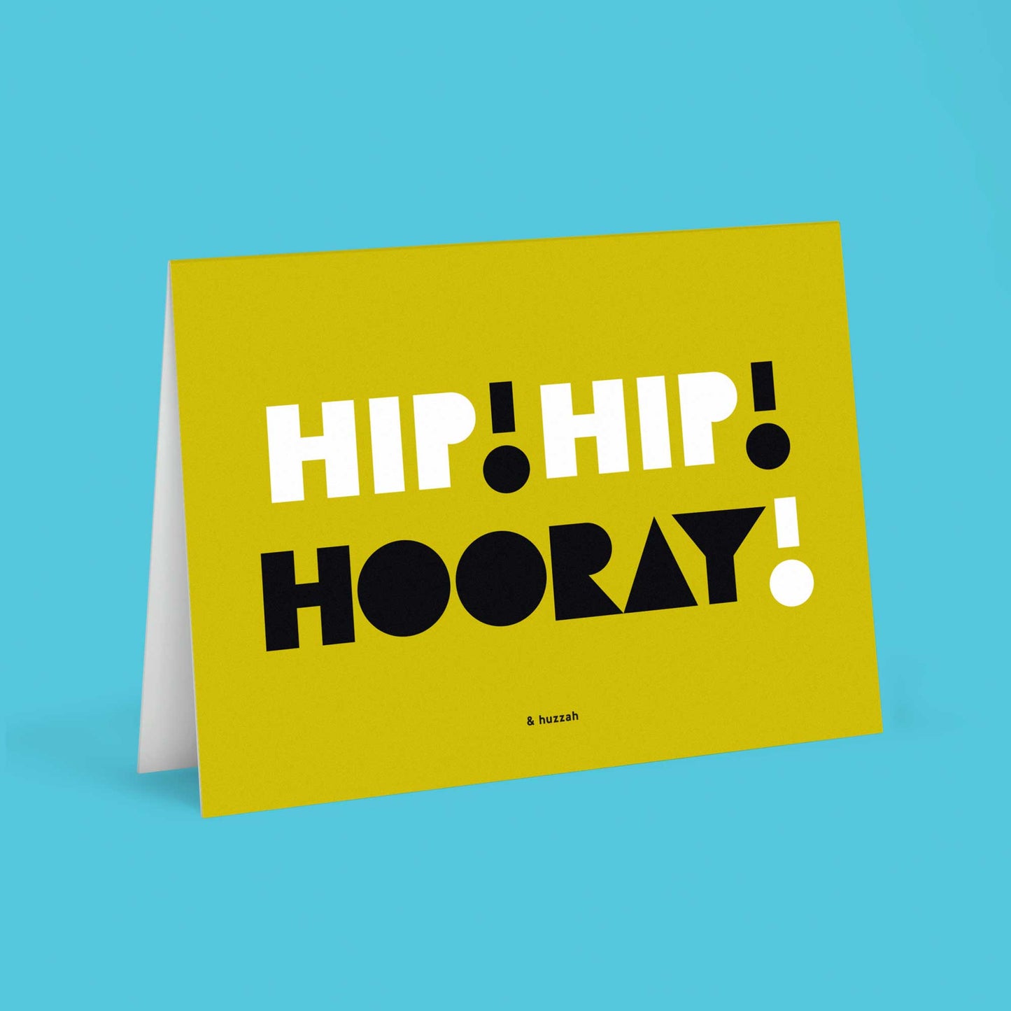 Hip! Hip! Hooray! & Huzzah Greeting Card (Final Stock)
