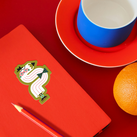 hiya! Pencil Vinyl Sticker
