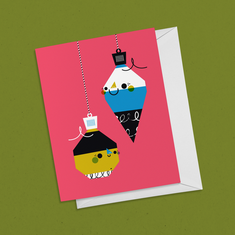 Holiday Ornaments Greeting Card