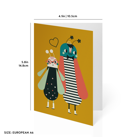 Love Bugs Greeting Card