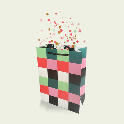 Pixel Squares Gift Bag