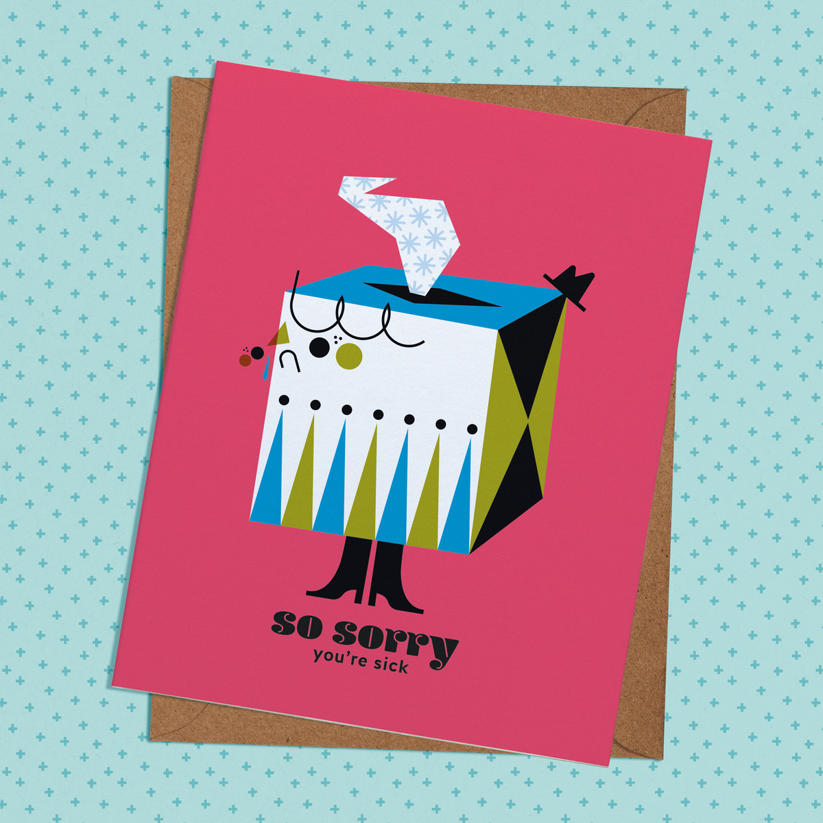 So Sorry You're Sick Get Well Soon Greeting Card (Final Stock)