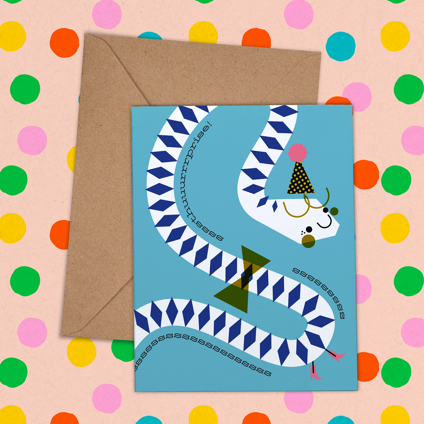 Surprise Snake Greeting Card (Final Stock)