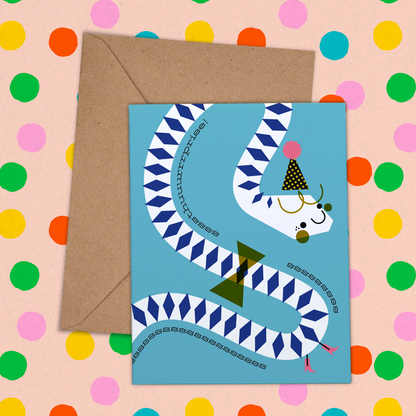 Surprise Snake Greeting Card (Final Stock)
