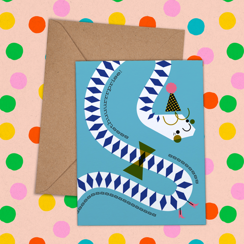 Surprise Snake Greeting Card