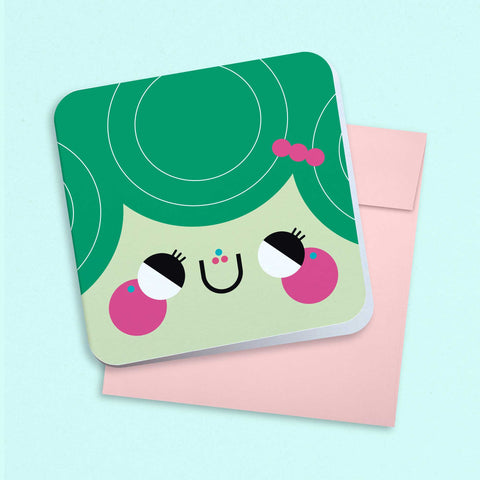 Green Smiles Any Occasion Greeting Card