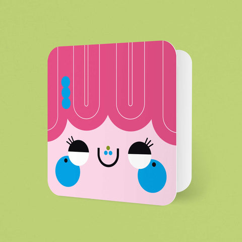 Pink Smiles Any Occasion Greeting Card