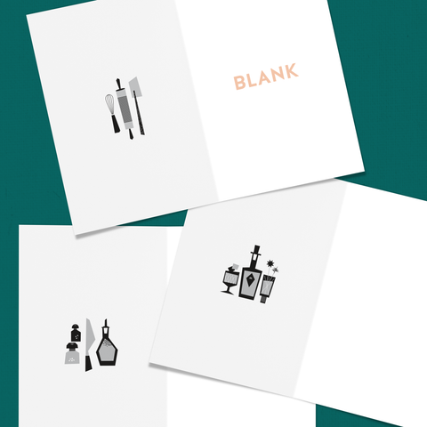 Recipe Card… Cards - 3 Card Set (Baking, Cooking, & Cocktails)